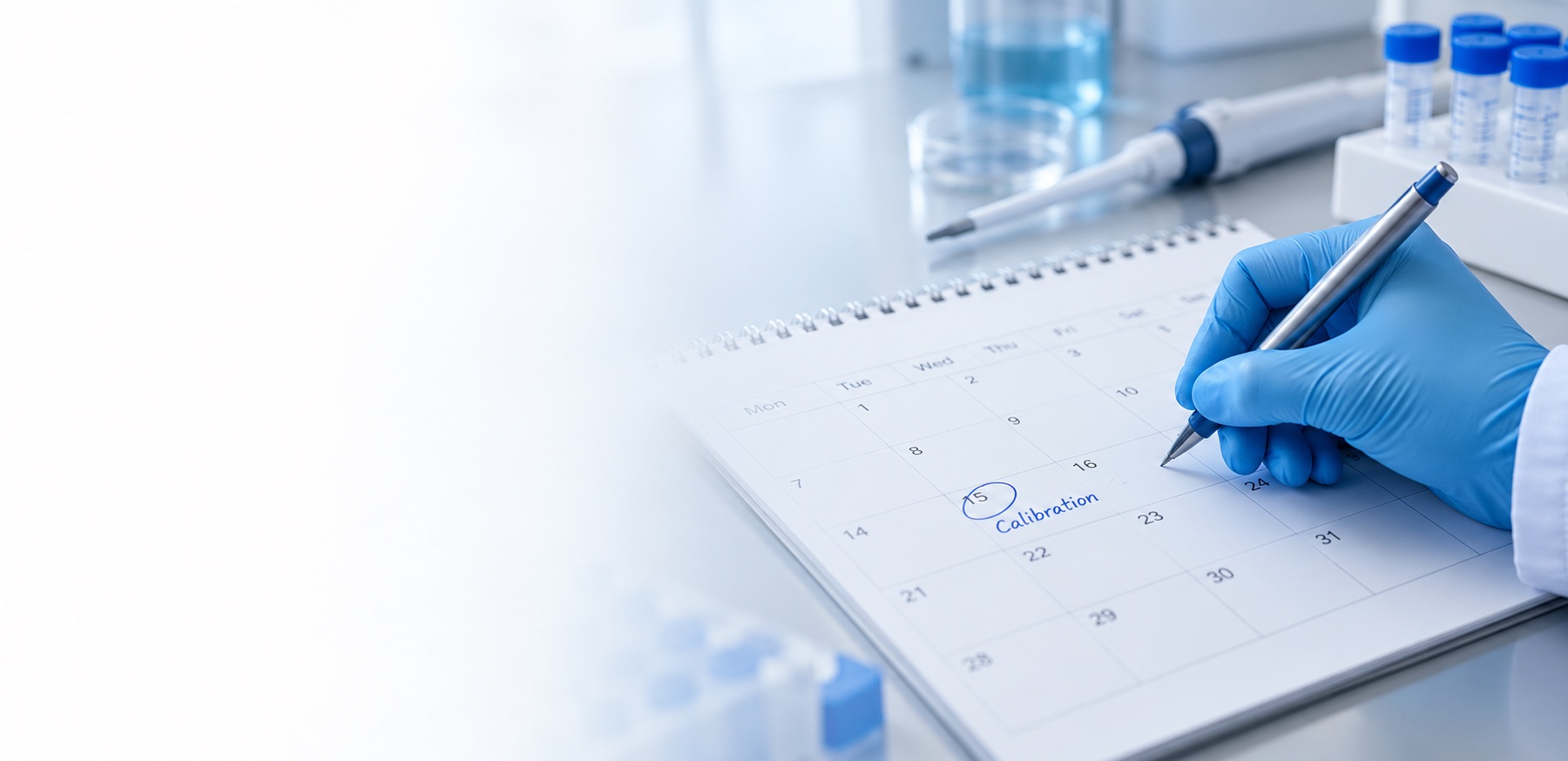 Planificación del calendario de calibraciones